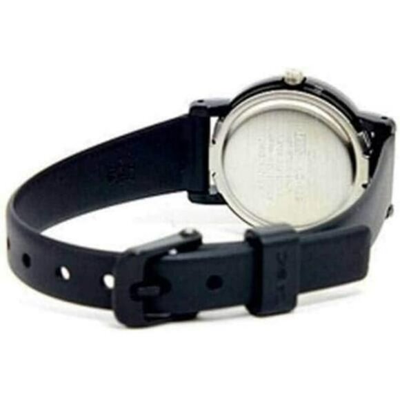 Womens Black Analog Watch Lightweight Water Resistant Classic Quartz Timepiece - Picture 5 of 7
